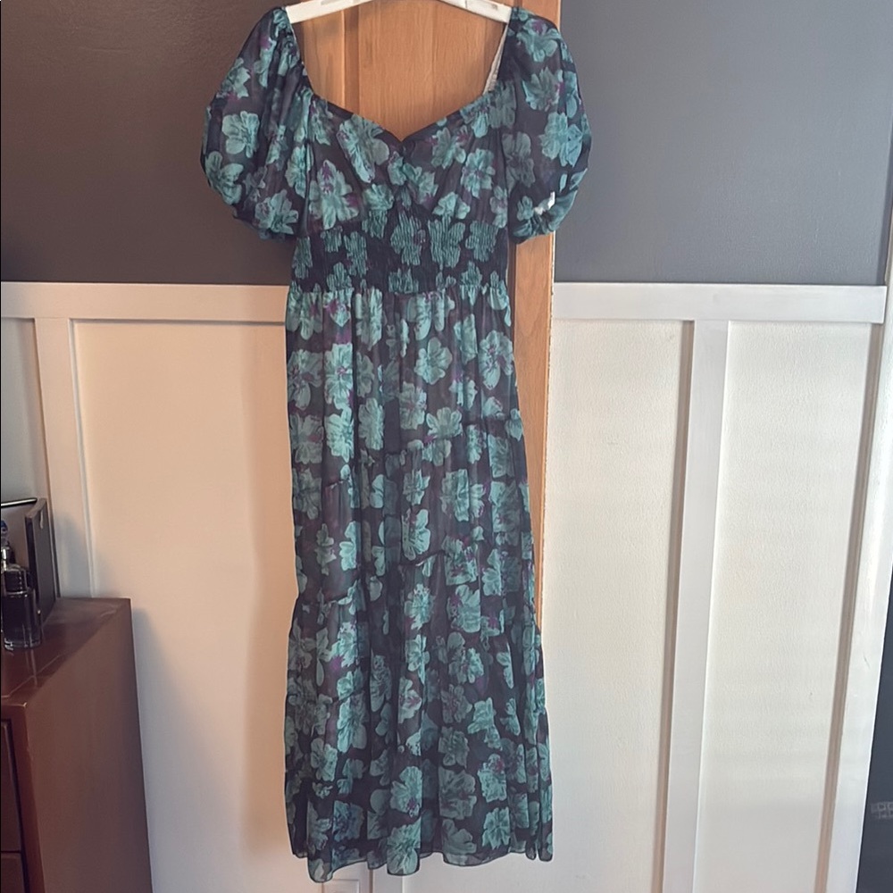Floral Puff Sleeve Dress
